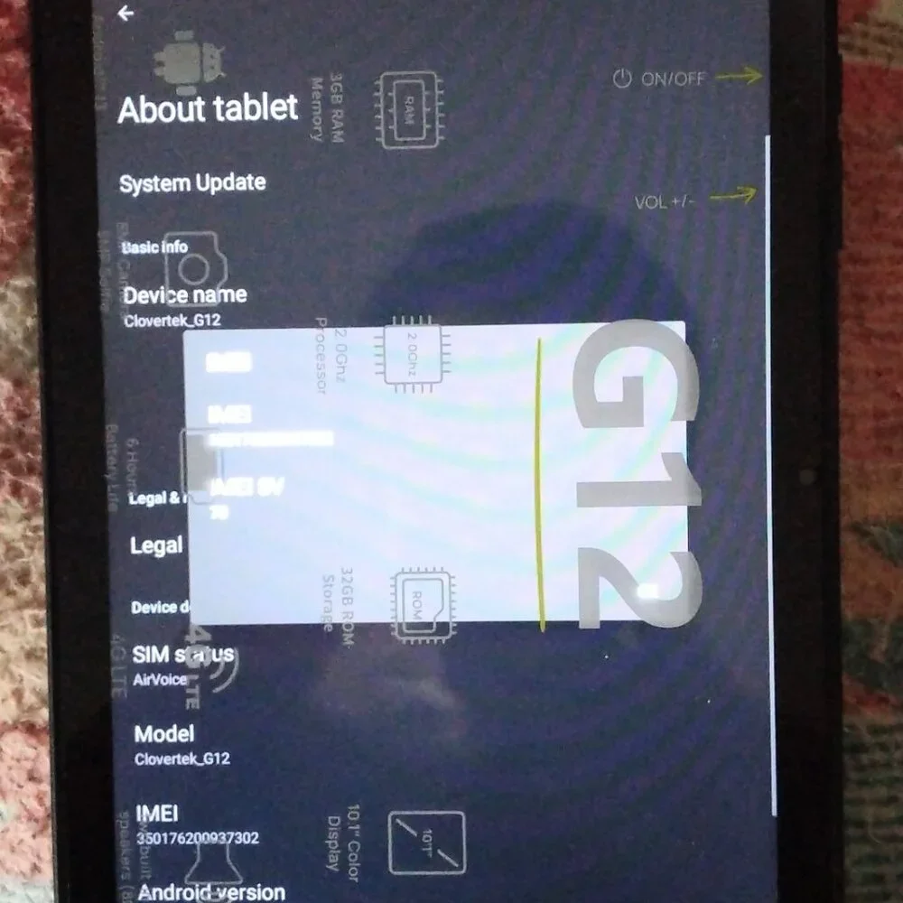 VERY LIGHTLY USED. 10 ILCH UNLOCKED 4G TABLET. HALF PRICE. I BLOCK TIME WASTERS.